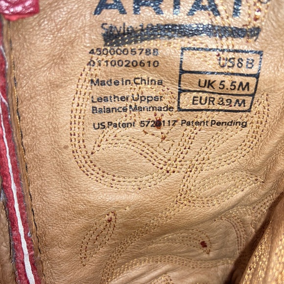 Arita red leather boots - Picture 5 of 5